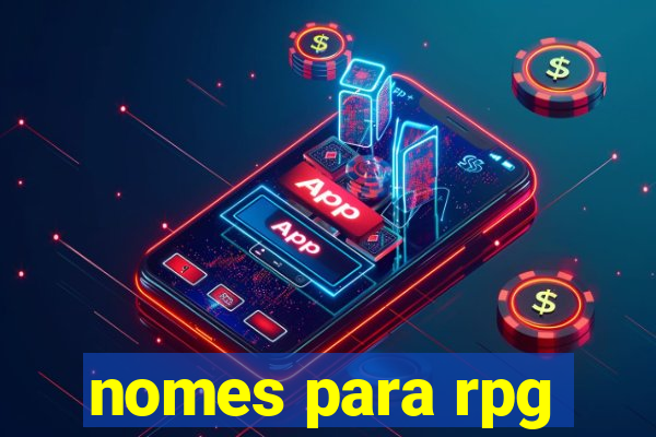 nomes para rpg